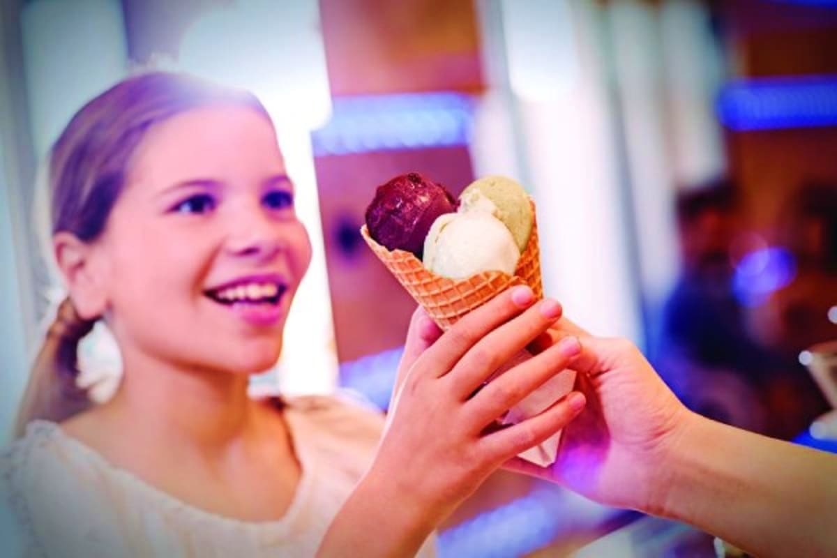 Costa Diadema Scandinavian Fjords Cruise Amarillo Ice Cream Shop And Chocolate Bar