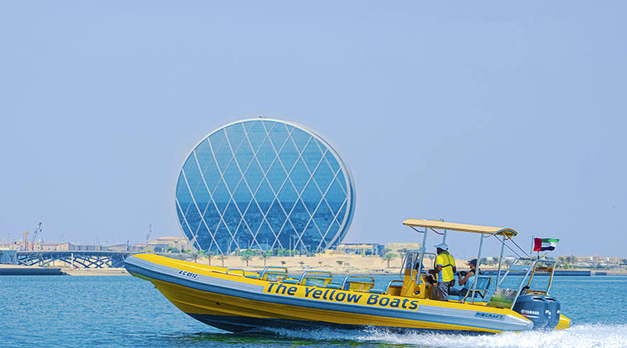 Yellow Boats Abu Dhabi coin-building-yas