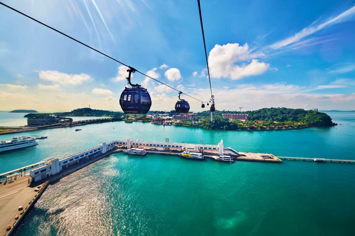 Sentosa Island cable car