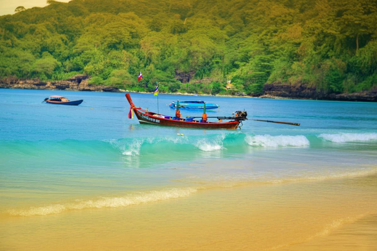 4 Island tour on long tail boat