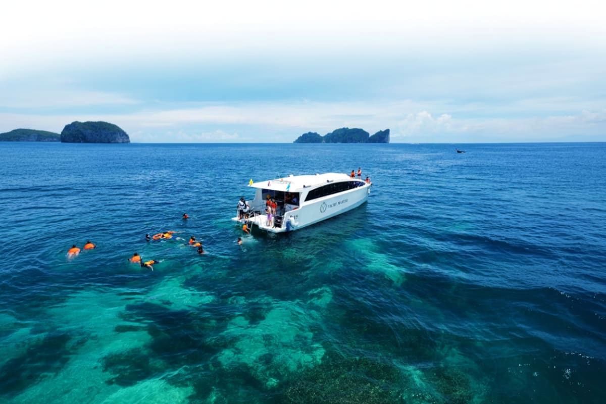 Coral Island By Catamaran Boat