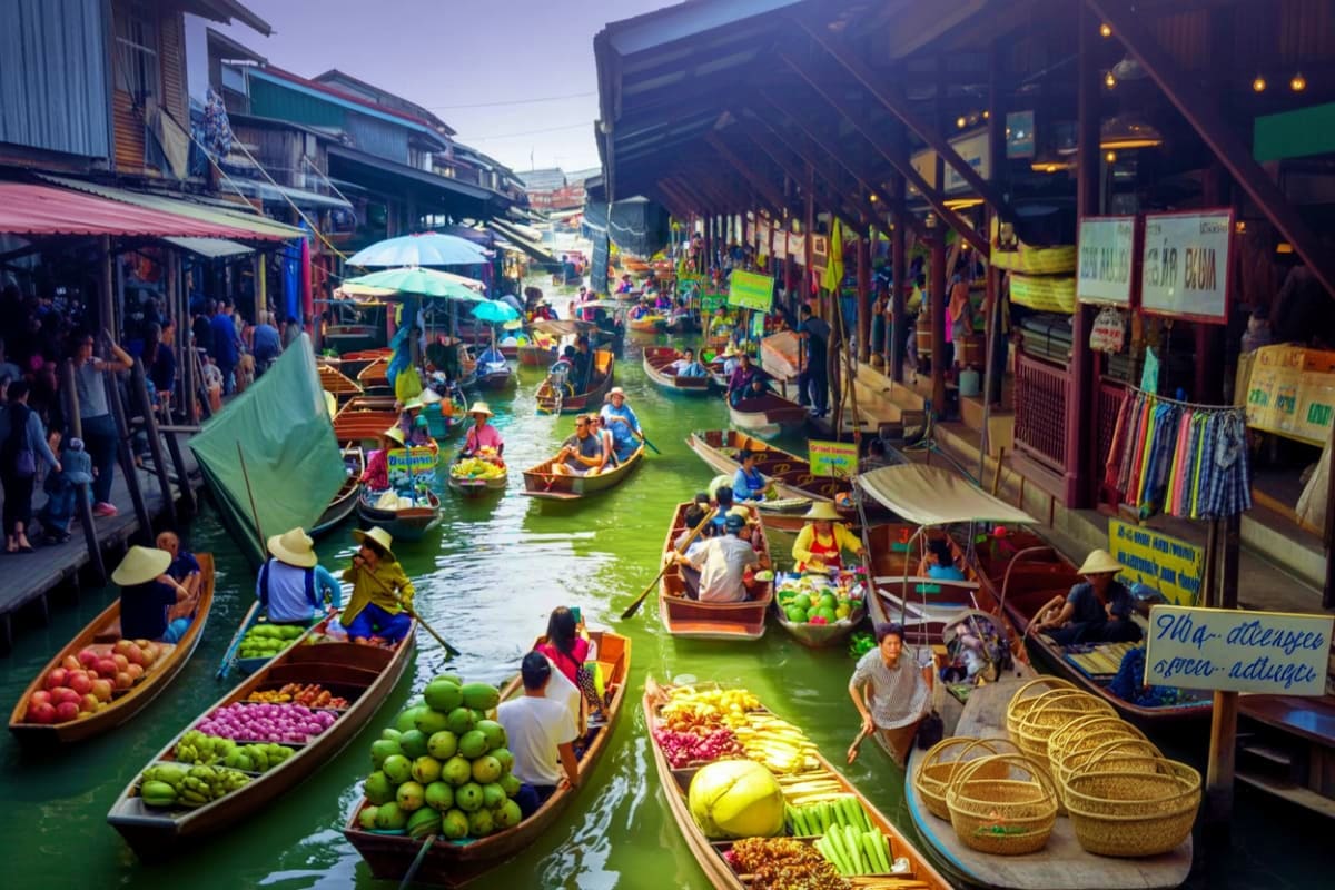 Bangkok Floating Market Bangkok Floating Markets