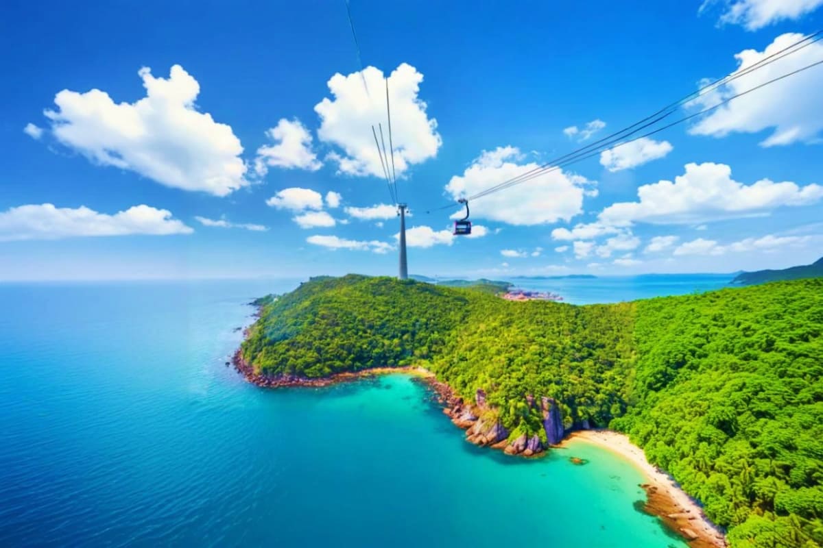 Sun World Hon Thom entrance with roundtrip cable car