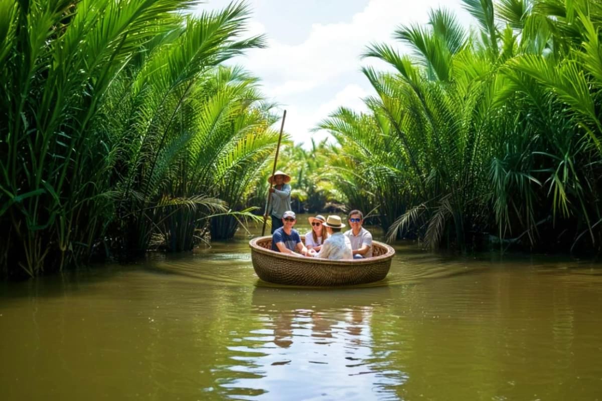Hoi an ancient town with Cam thanh coconut village tour
