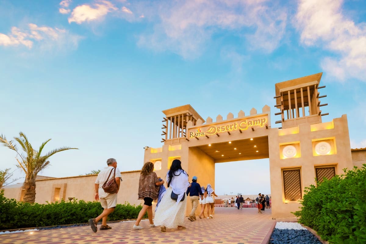 Sunrise Safari Dubai desert-camp-entry-gate