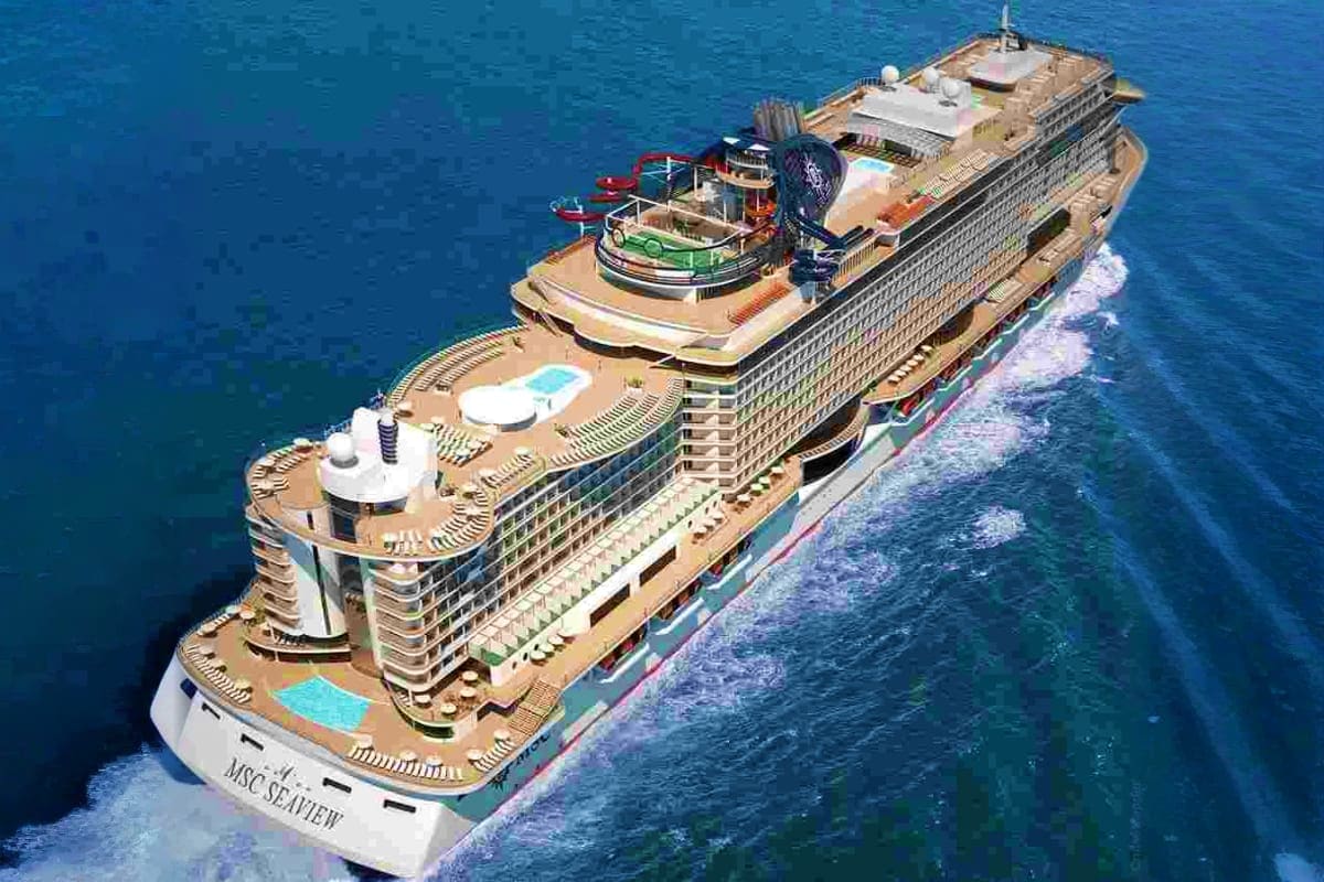 MSC Seaview Western Mediterranean Cruise MSC SEWVIEW SHIP.