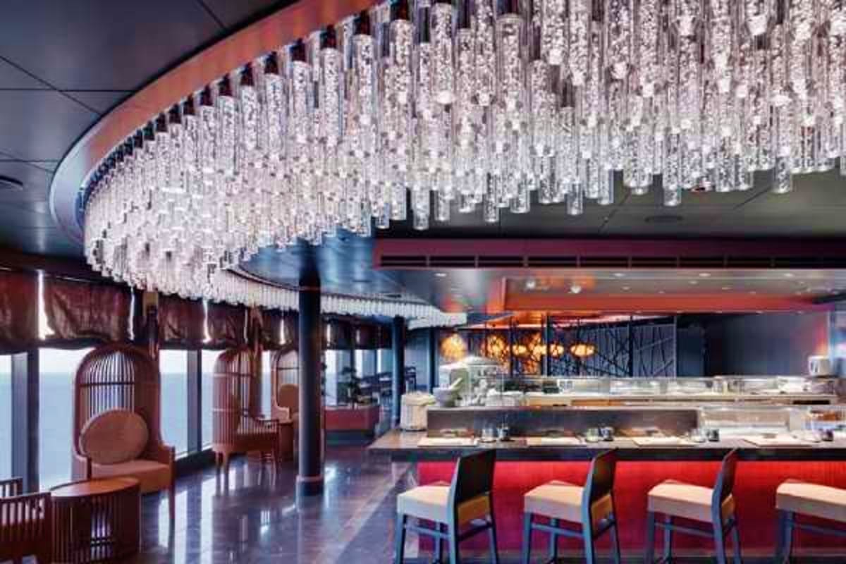 MSC Seaview Western Mediterranean Cruise Asian Market Kitchen.