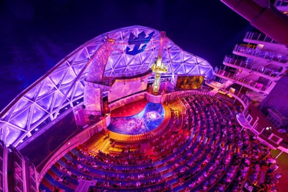 Liberty of the Seas Norway Fjords Discovery Cruise Aqua Theater.