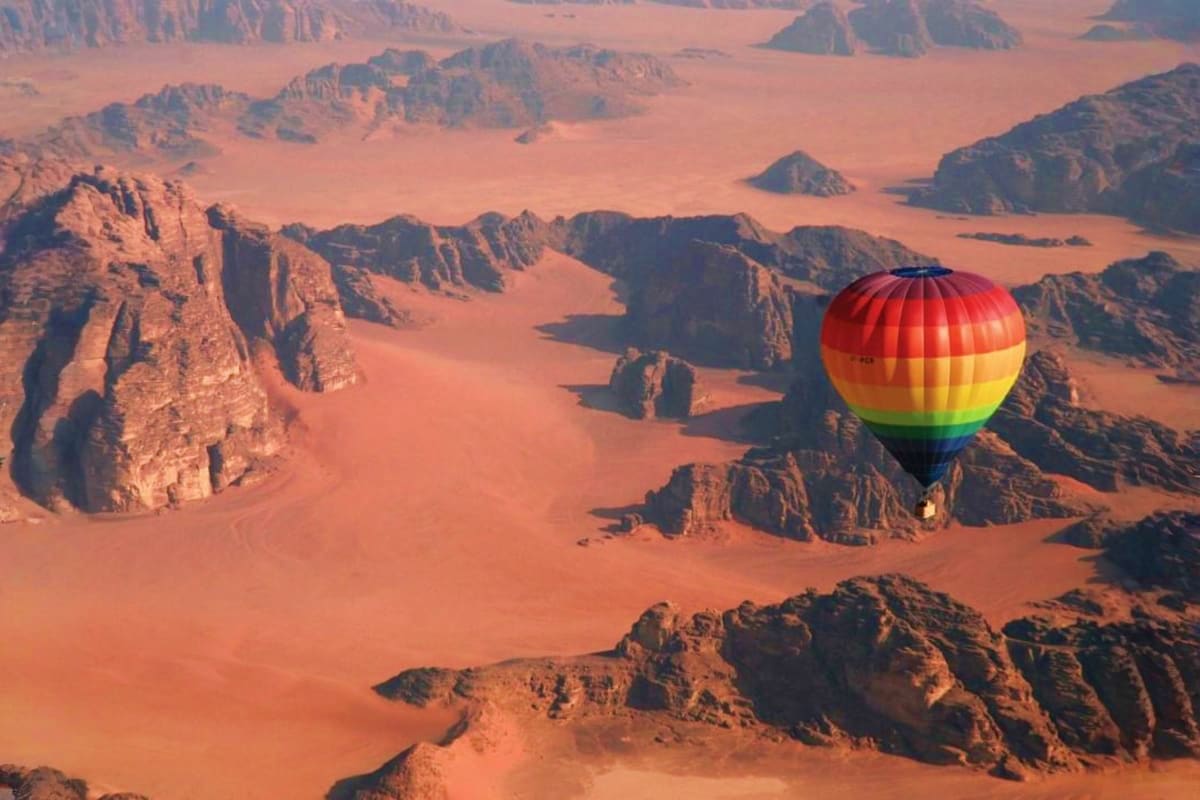 Wadi Rum Hot Air Balloon View
