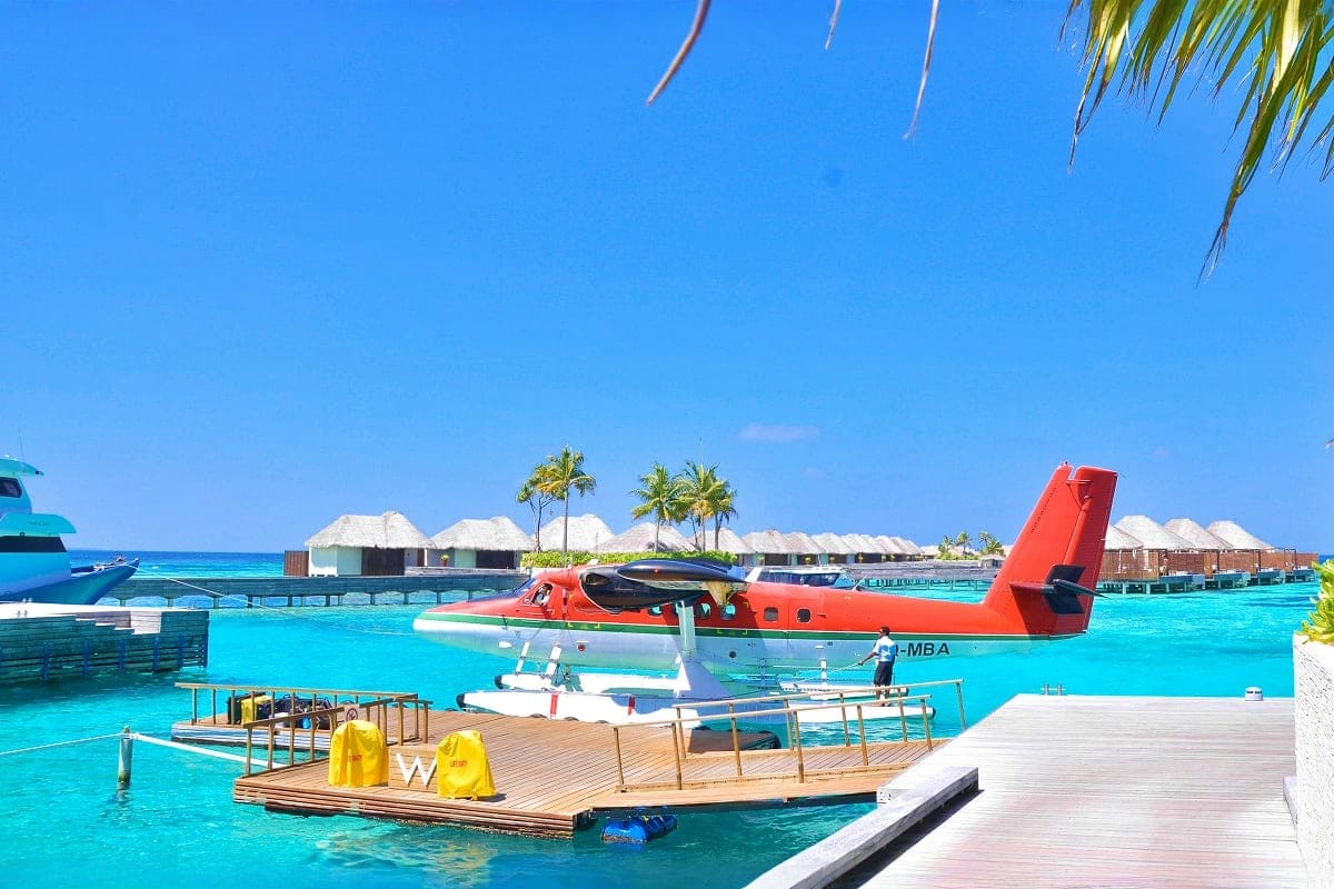 Seaplane in maldives