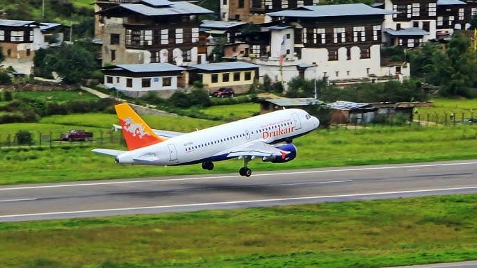 Departure from Paro