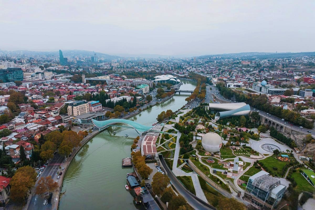 Kura River Aerial view