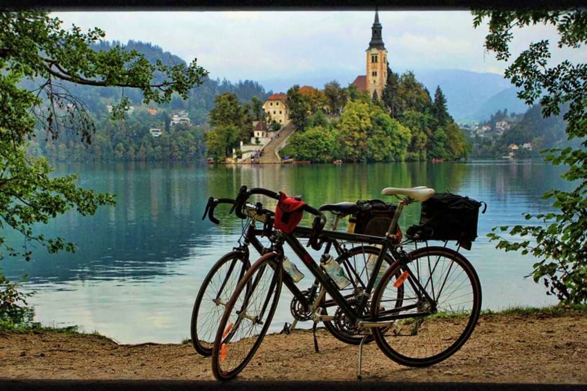 Lake Bled Cycling Trail Shot
