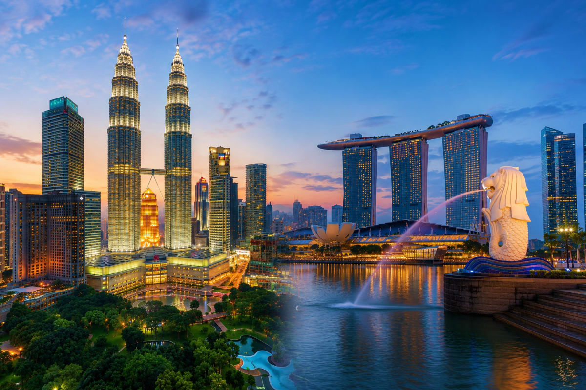 Kuala lumpur and Singapore