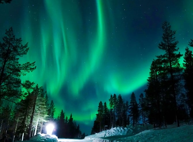 Arrival in Rovaniemi & Snowmobile Safari