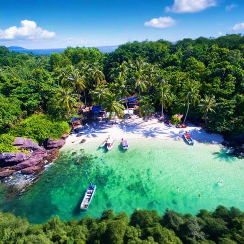 4 Islands Speedboat Tour, Aquatopia Water Park and Hon Thom Cable Car 4 Islands Speedboat Tour, Aquatopia Water Park and Hon Thom Cable Car