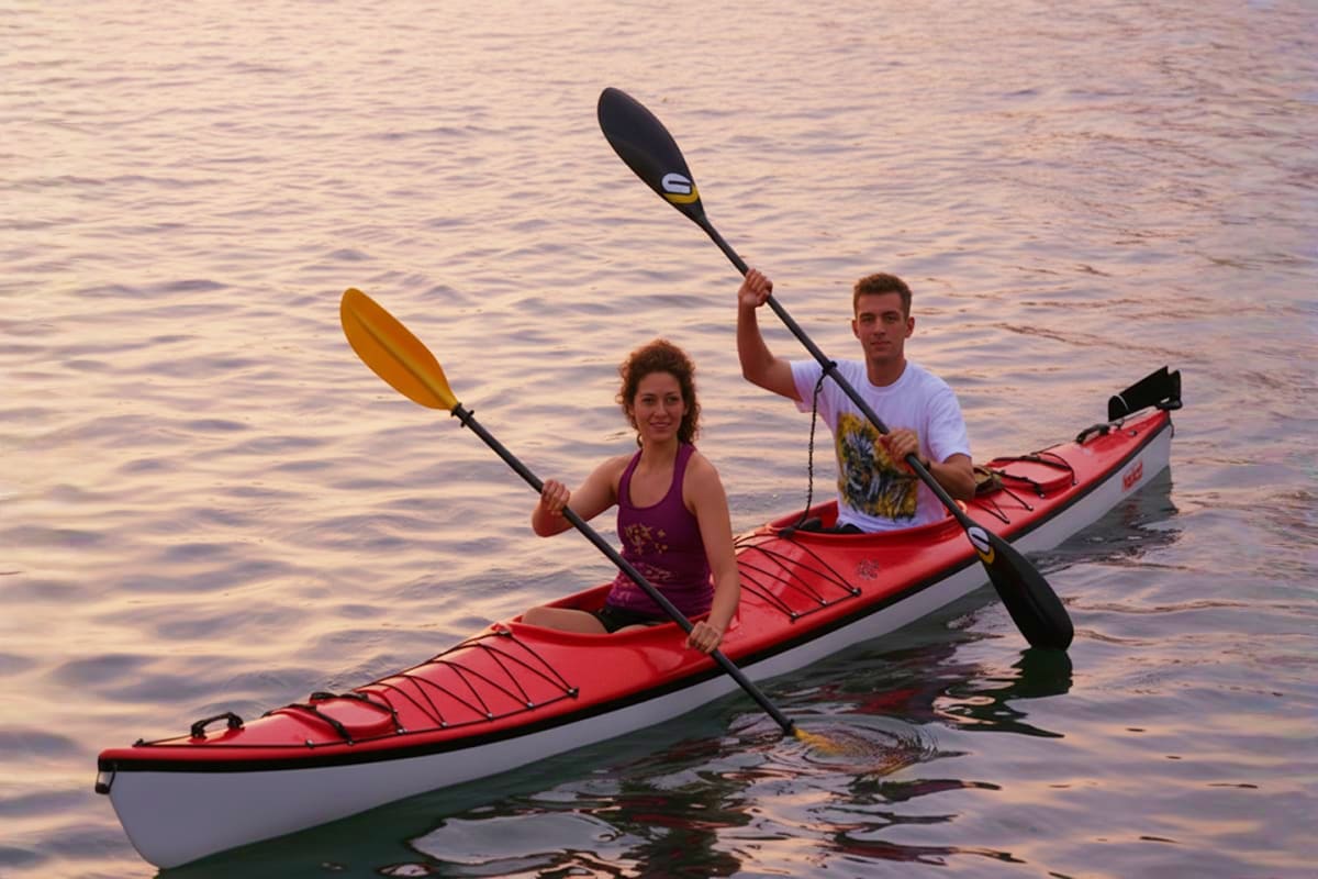 couple life kayak palm
