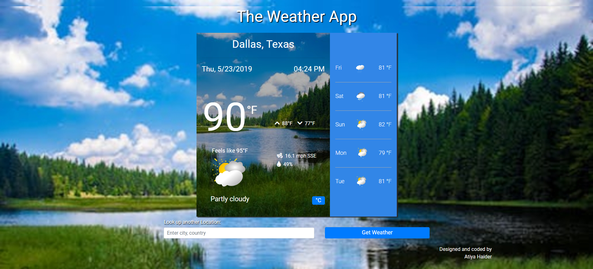 weather app