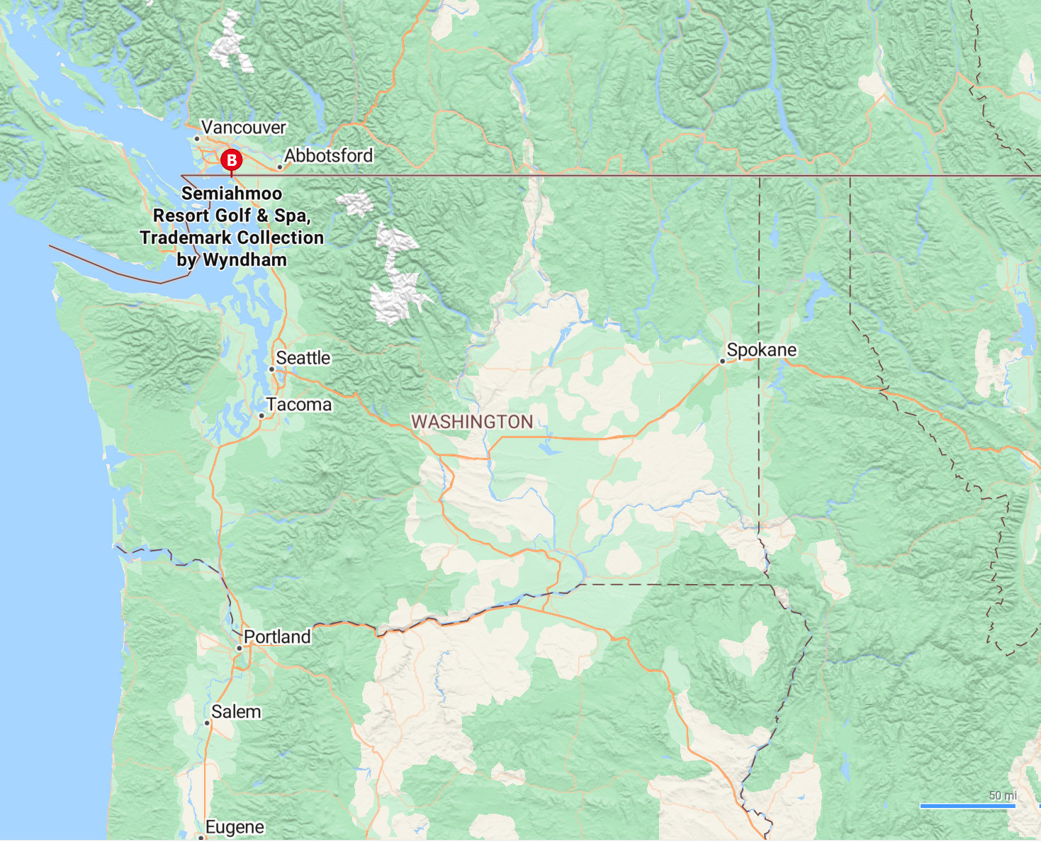 Semiahmoo travel map