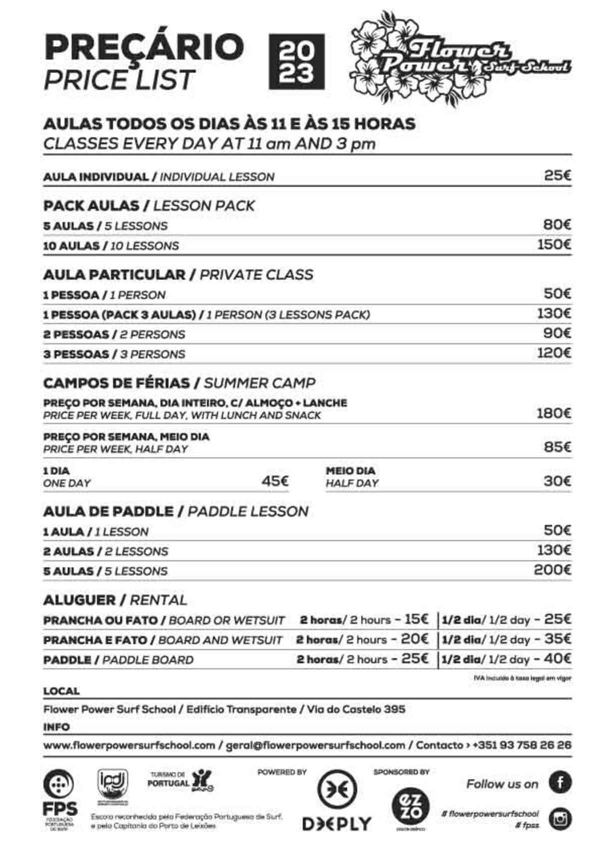 Flower Power Surf School - Surf a Porto