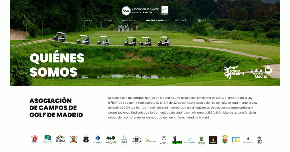 Asociación de Campos de Golf de Madrid - Golf a Ciudalcampo