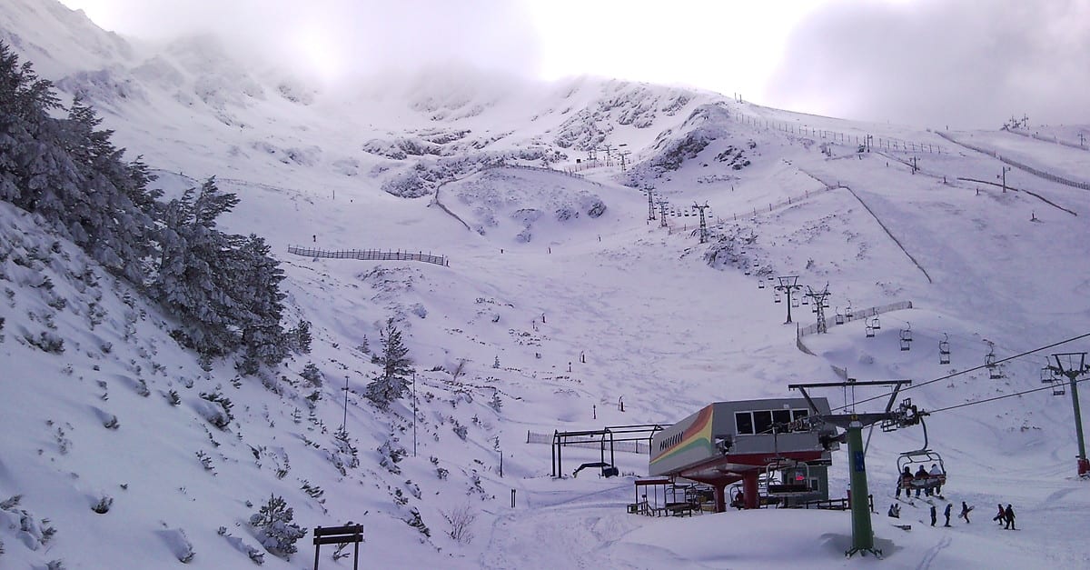 La cabaña: pista debutantes - Ski a La Pinilla