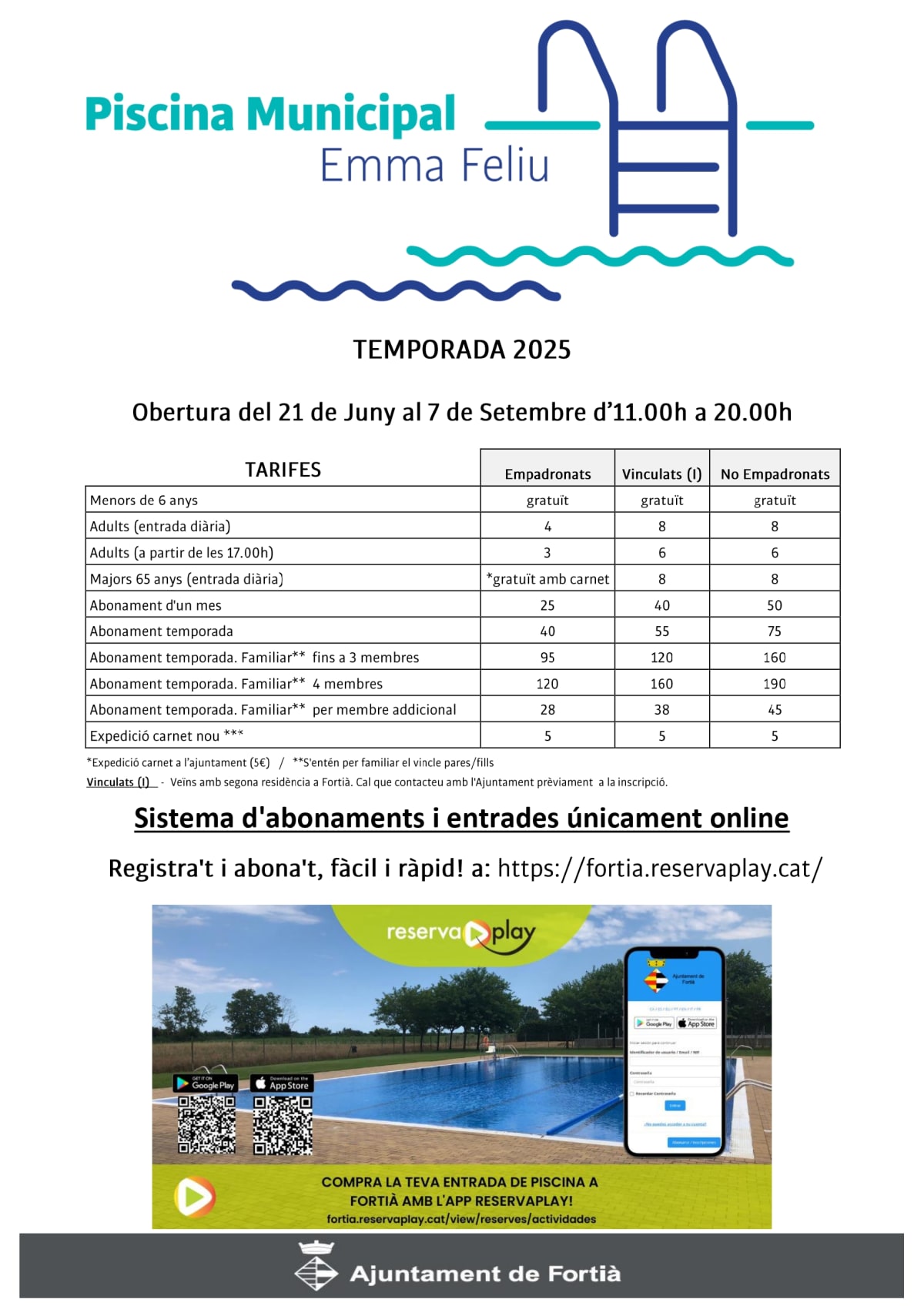 Piscina Municipal Emma Feliu (Fortià) - Natacion in Fortià