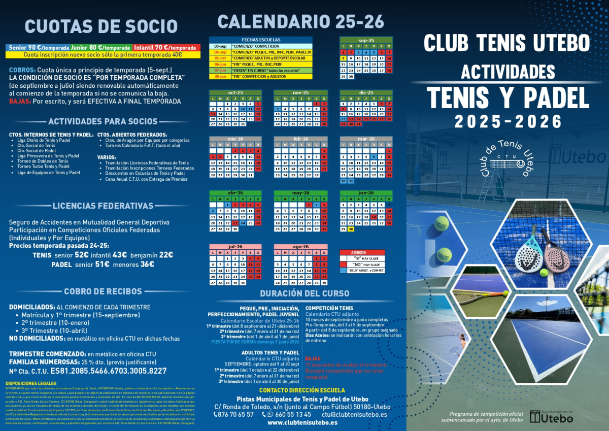 Tennis Club Utebo - Tenis a Utebo