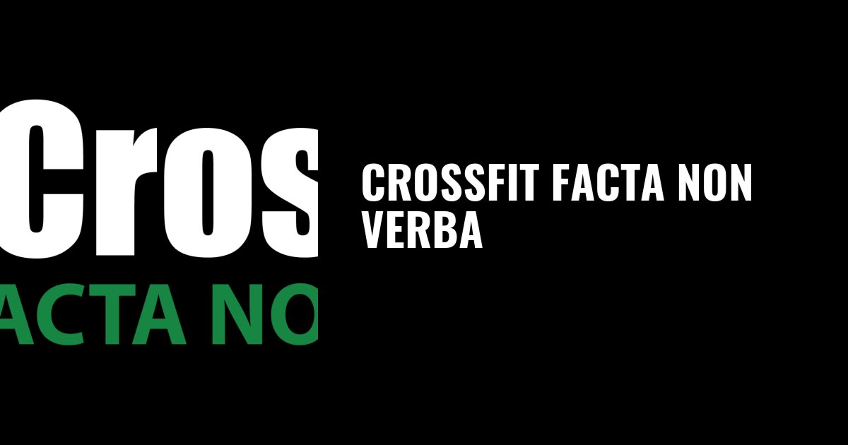 Crossfit FACTA NON VERBA - Crossfit in Cerdanyola del Vallès
