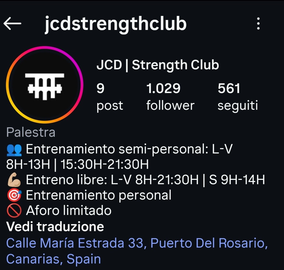 JCD Strength Club Gimnasio - Gimnasia in Puerto del Rosario
