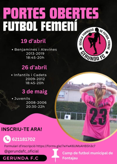 Gerunda FC , Club de futbol femení de Girona - fútbol in Girona