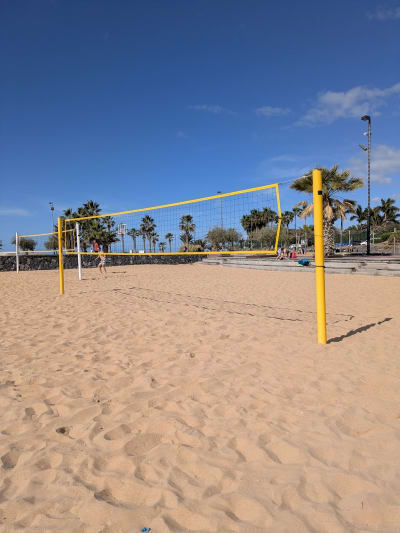 Zona de juego en arena. Beach volley - voleibol 