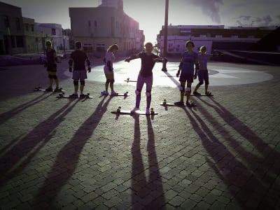 Longboard-Masterclass El Cotillo - skateboard in El Cotillo