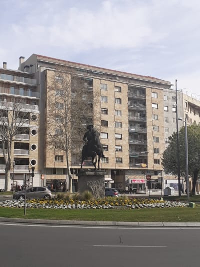 Monumento al Vaquero Charro (Montaraz a caballo) . Escultor : Venancio Blanco - hipica in Salamanca