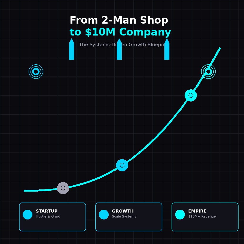 From 2-Man Shop to $10M Company: The Systems That Actually Matter