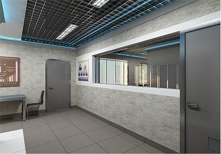 Suspended Metal Ceilings for Police Stations