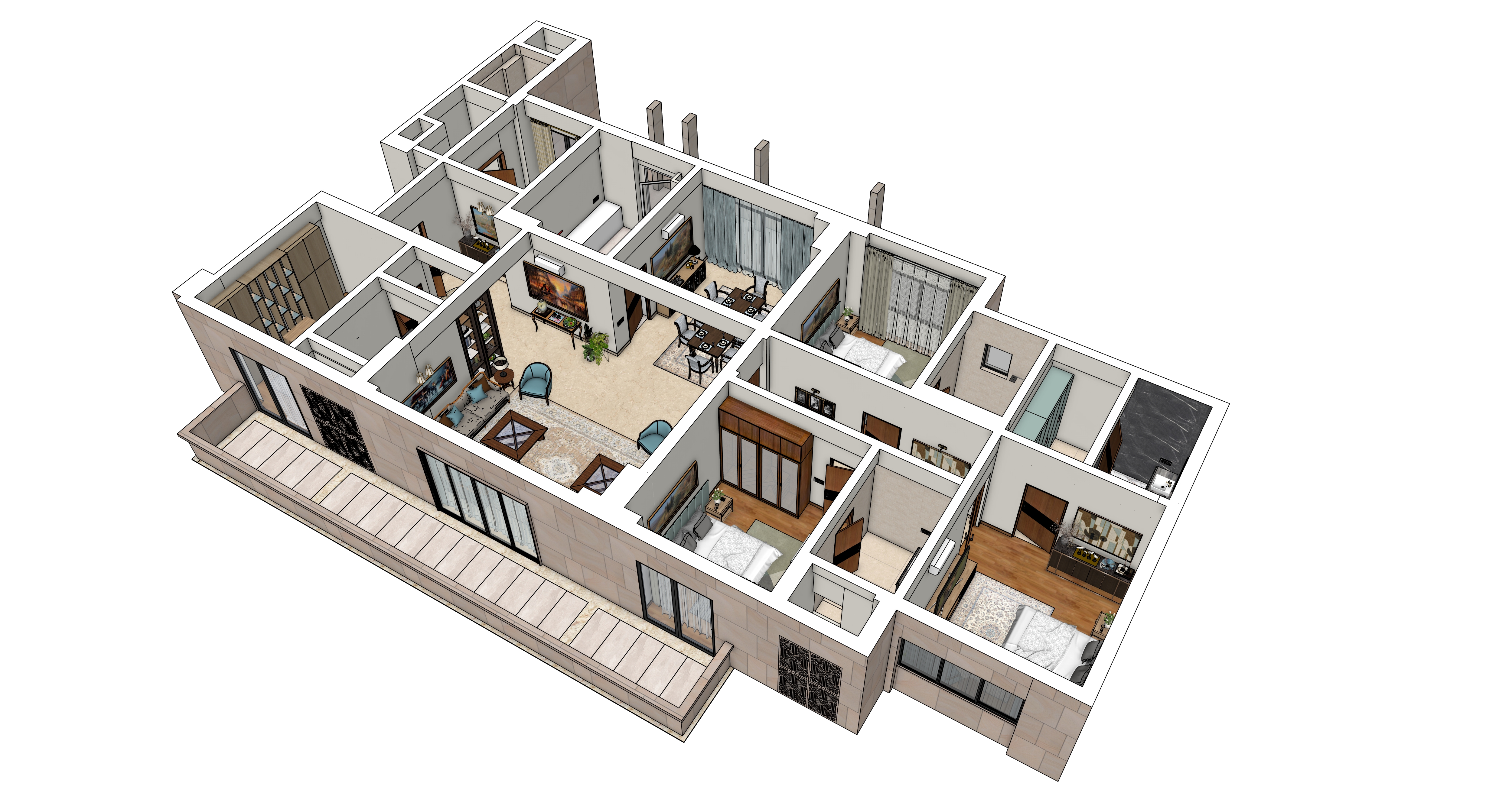 Type 06 apartment 3D