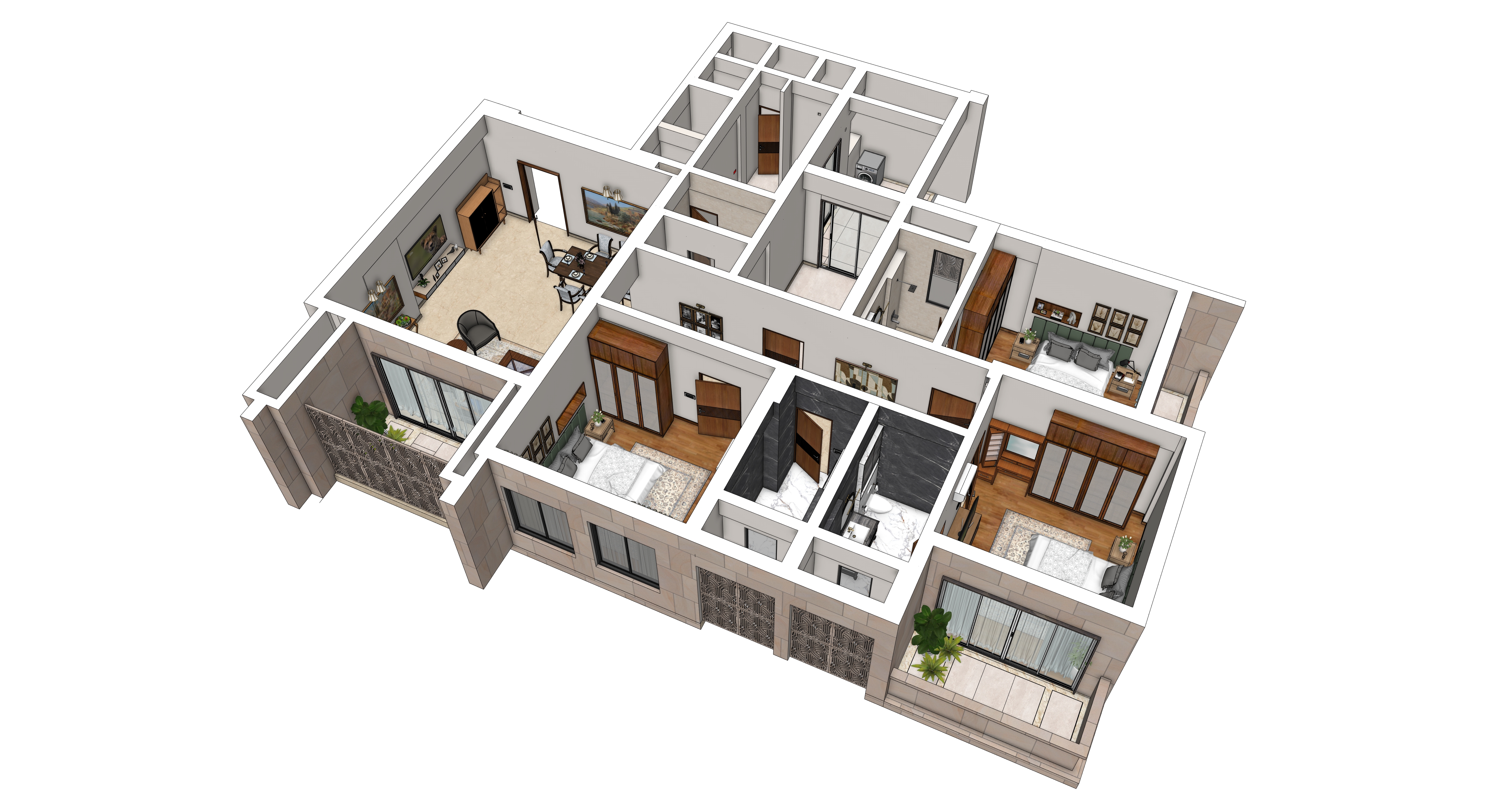 Type 04 apartment 3D