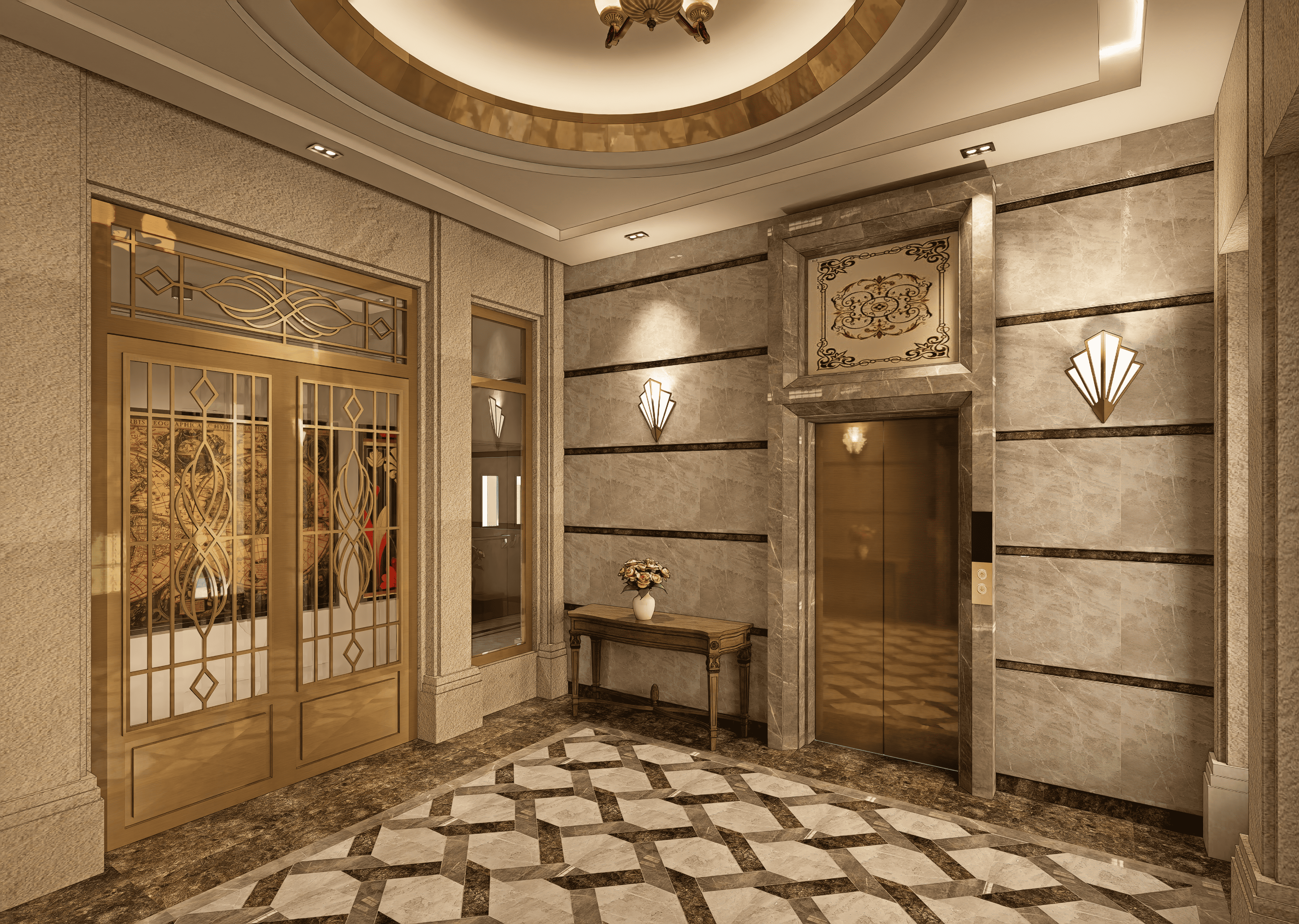 Art Deco entrance lobby 02