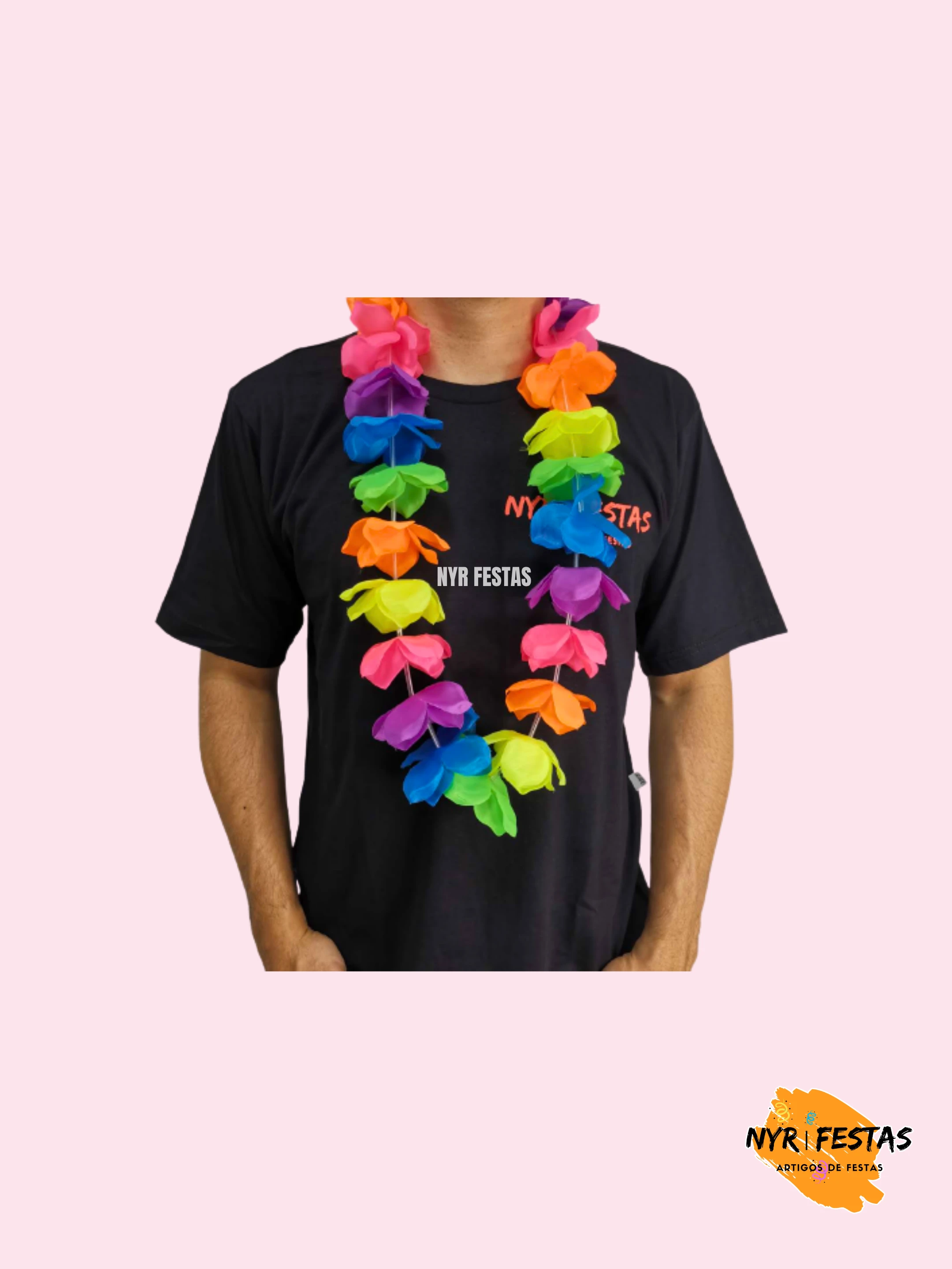 Colar Havaiano com Flores