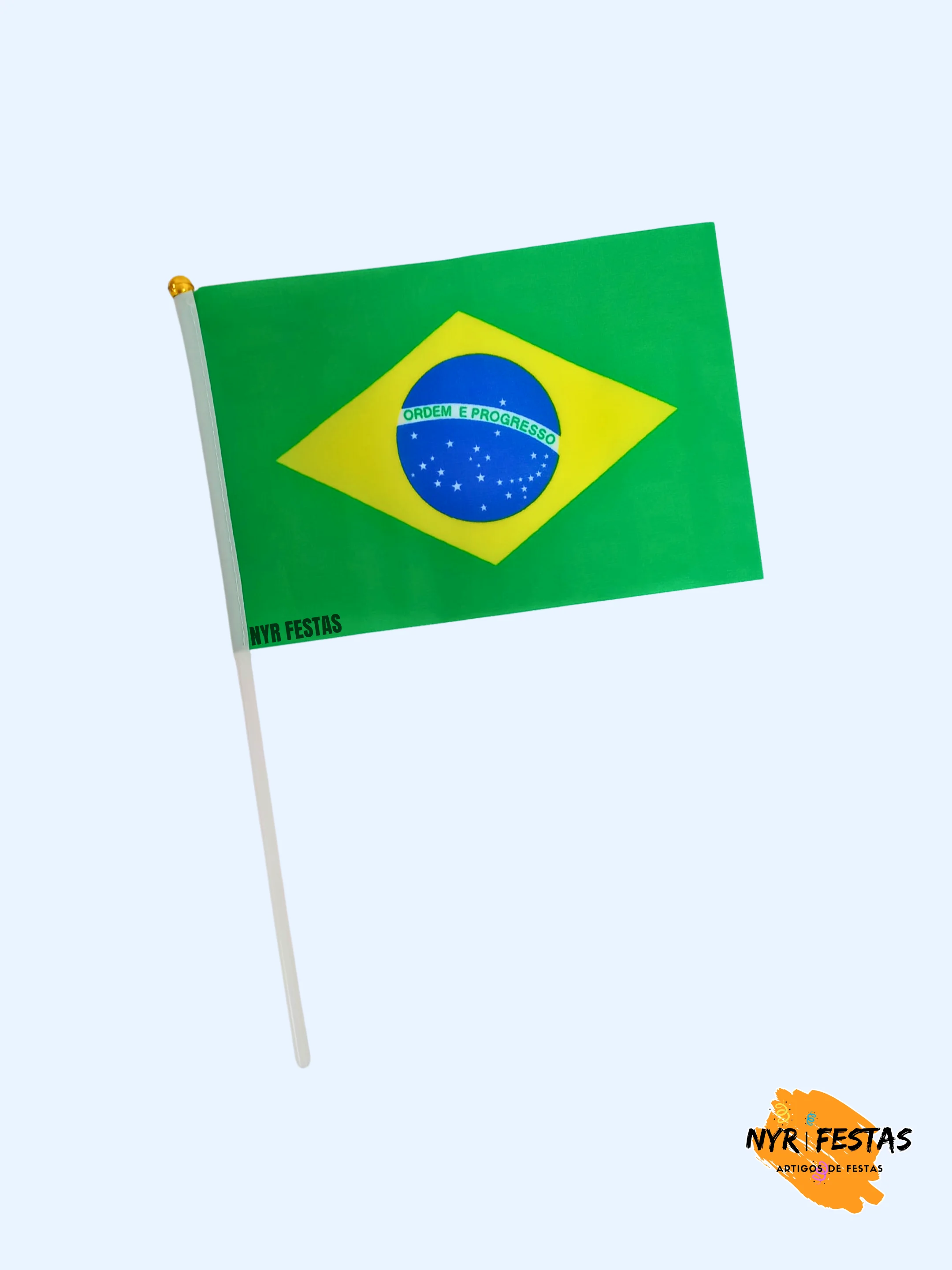 Bandeira com Haste de Mão