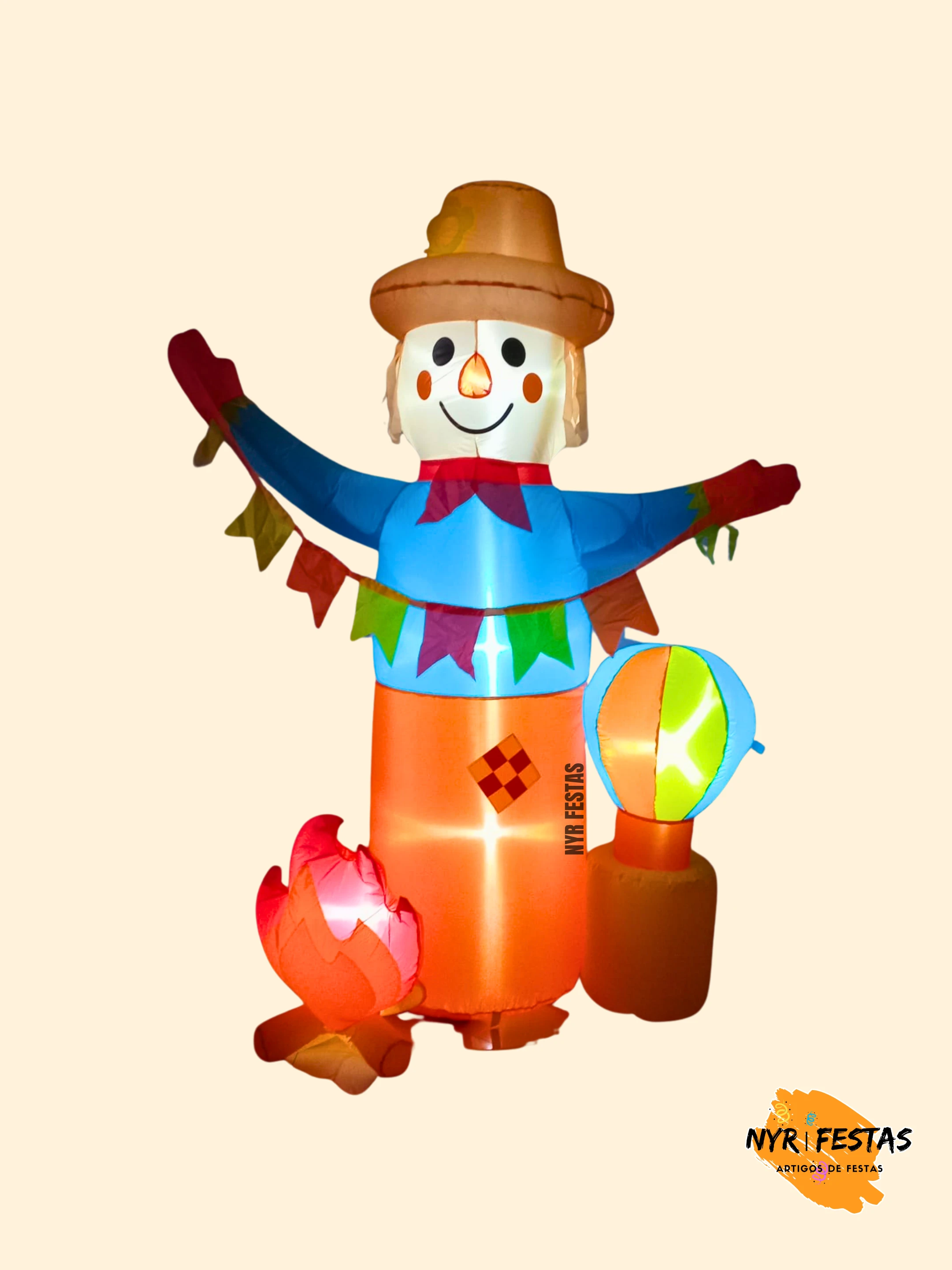 Inflável Bivolt Boneco Junino