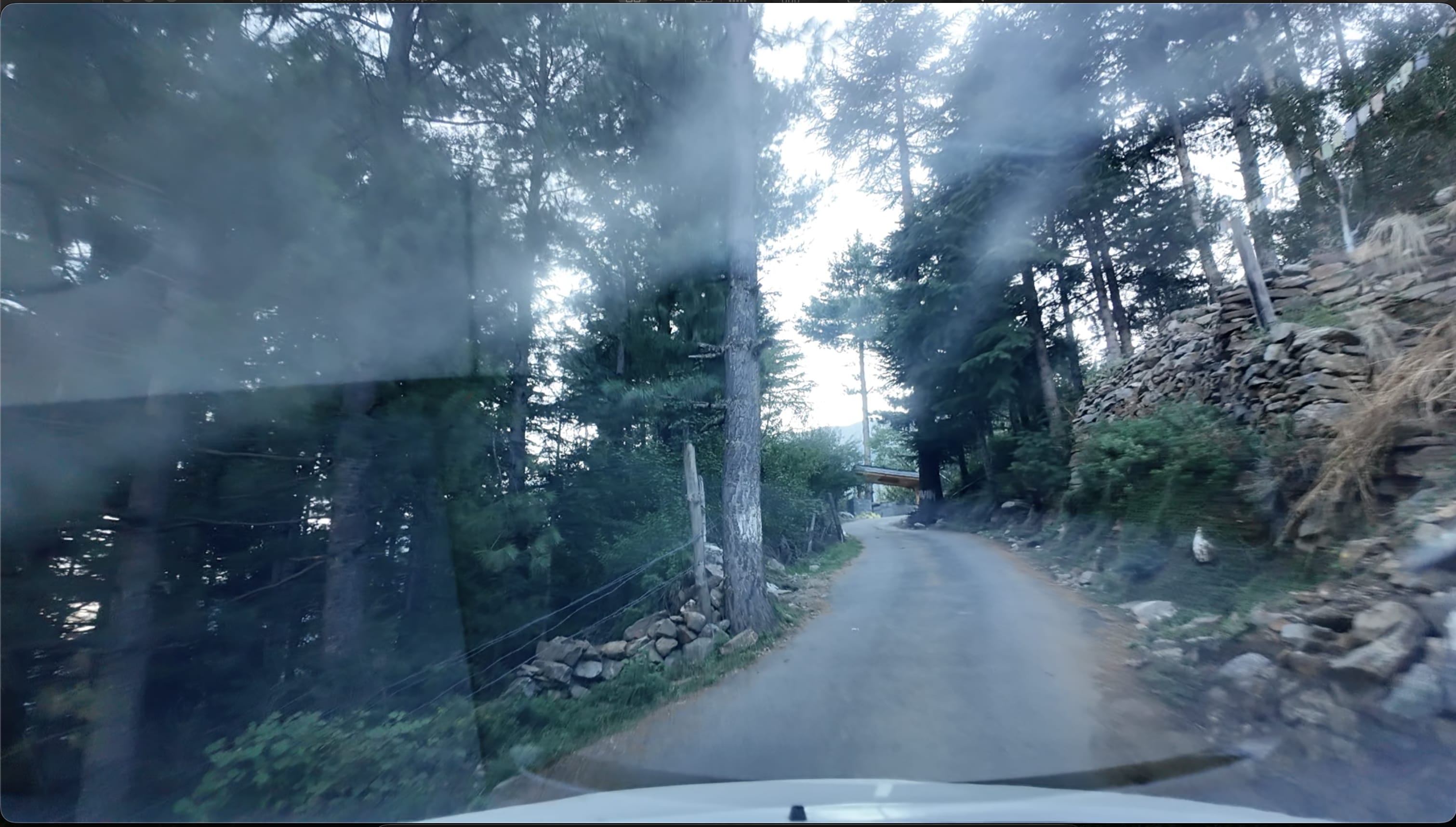 Steep road