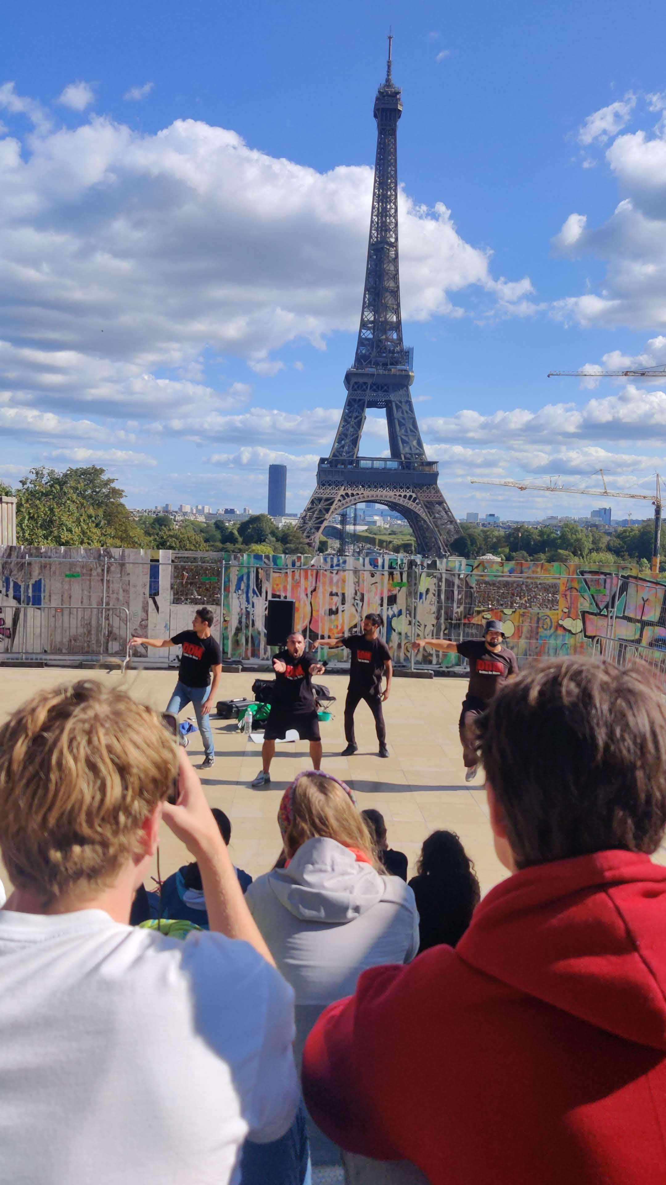 Champ de Mars (left) and Trocadéro (right)