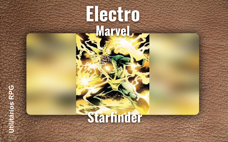 Electro Marvel - Ficha de RPG (Starfinder)