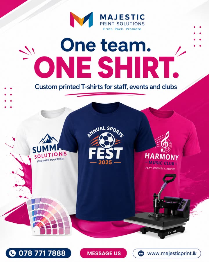 Majestic Print Solutions: One team. One shirt.