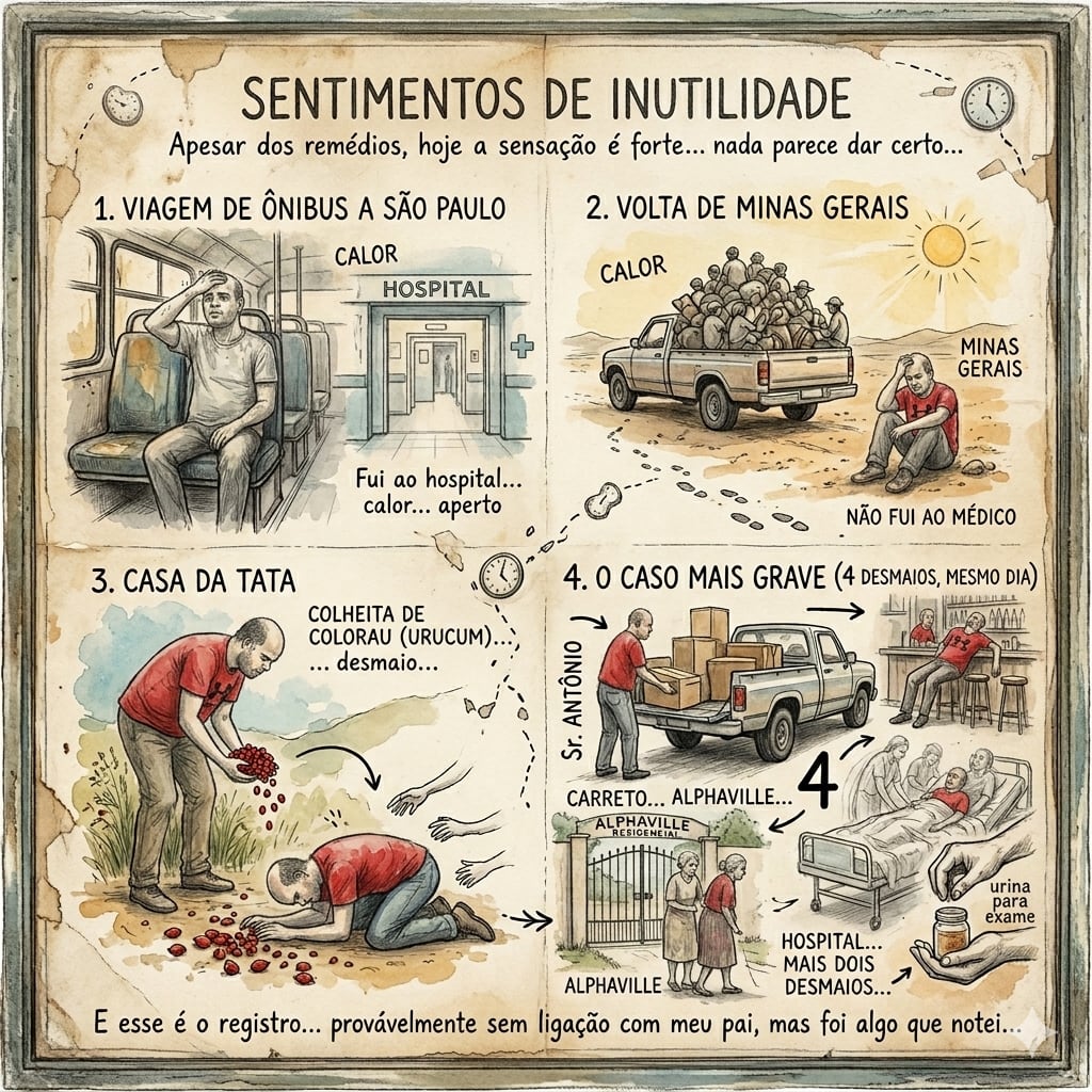 Lembranças dos meus ultimos desmaios.