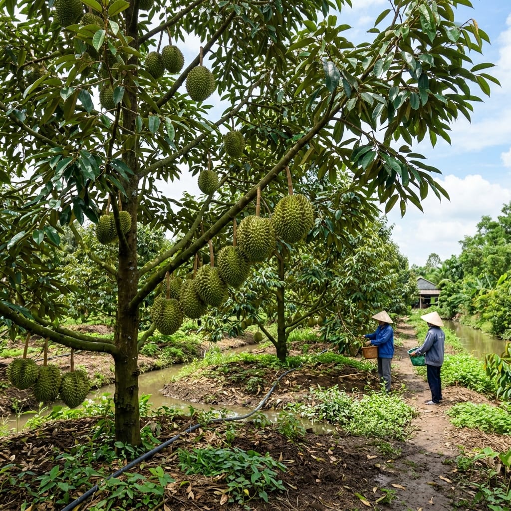 Vườn sầu riêng khỏe mạnh