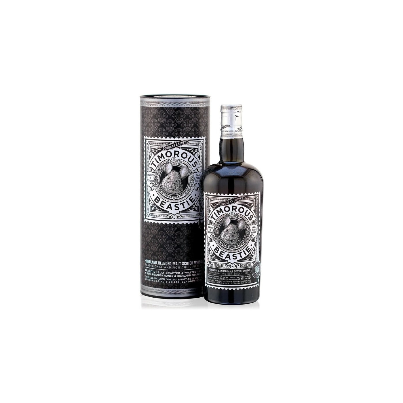 Timorous Beastie Douglas Laing's Highland Blended Malt Whisky 70 cl. - AndrupVin
