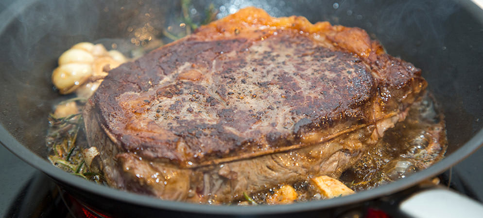 Stegning af krogmodnet Ribeye Stegning af krogmodnet Ribeye